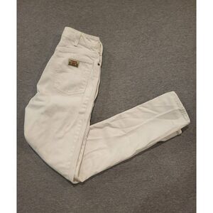 VINTAGE BIG JOHN Made in Japan SUPER SLIM 559 JEANS White - 24"x30" EARLY 1980's